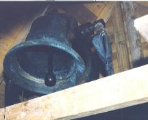 Bell donated by the CN Railway in 1950, the first of its kind in the church.; HFNL/ 2006
