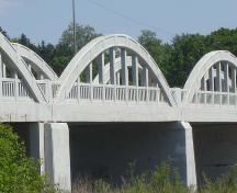 Featured are the concrete spans on the west side of the bridge.; Kayla Jonas, 2007.