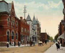 Historic colour post card of the Old Post Office in Petrolia.; Municipal Heritage Committee, 2010.
