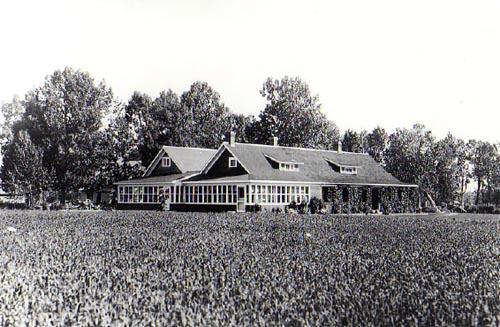 Southwest view of main ranch house.