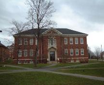 Front elevation, Carnegie Hall, Wolfville, NS, 2005.; Heritage Division, NS Dept. of Tourism, Culture and Heritage, 2005
