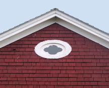 Showing detail of quatrefoil window; Province of PEI, Brian Simpson, 2005