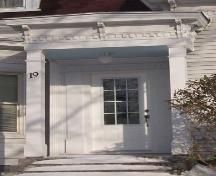 Detail of portico, Pick House, Wolfville, NS, 2006.; Heritage Division, NS Dept. of Tourism, Culture and Heritage, 2006