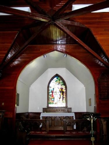 Interior of the nave and sanctuary