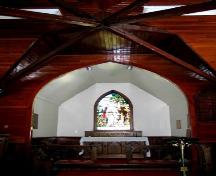 Nave and Sanctuary of the Rugby Chapel, 2005.; City of Saskatoon, Kathlyn Szalasznyj, 2005.