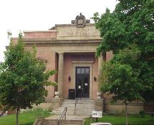 Main Street facade of the library.; Carleton County Historical Society