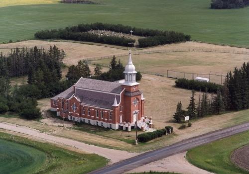 Aerial view from the southwest
