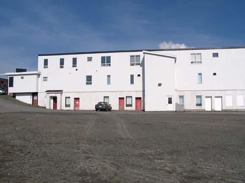 Façade arrière de l'ancien motel Lynne
