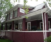 Vue de 110, rue White, qui donne sur la rivière Meduxnekeag; Carleton County Historical Society