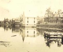 O'Brien's Store, view from Miramichi River, c. 1930.; Private photo