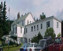 Exterior view of front facade of Bonne Bay Cottage Hospital, Norris Point, NL.  Photo circa 2001.; Bonne Bay Cottage Hospital Heritage Committee