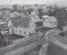 Institut des mécaniciens, élévation nord, image historique.; PANB