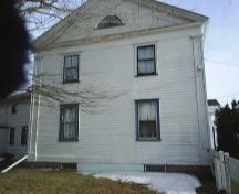 Semicircular window - in gable end of house; Town of Sackville
