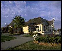 South facade, former Master Mechanic's Building, with east addition, now Southshore Community Centre, Barrie, 2004; City of Barrie, 2004