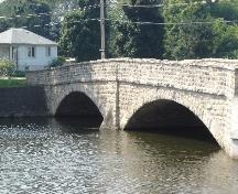 Gow's Bridge facing west from the north side of the Speed River.; Robin de Bled, 2005