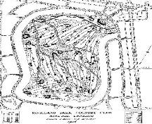 The basic Ross design, shown in this 1926 drawing, remains intact at Roseland.; Tufts Archive in Pinehurst, NC/Jeff Mingay
