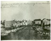 Showing south elevation - Eureka House is second from right; Lighthouse Museum Collection