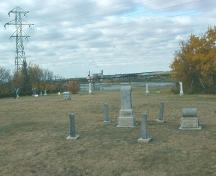 View of the cemetery looking south towards the South Saskatchewan River, 1992.; Government of Saskatchewan, Frank Korvemaker, 1992.