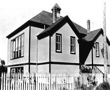 Exterior view of the Clayburn School, ca. 1925; MSA Museum Society, #7708