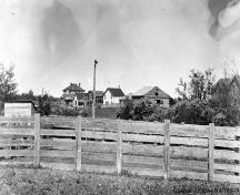 Quality Hill, from south of the railway (note the Dr. Henry George Residence at the far left) (1904); Glenbow Archives, NA-103-79
