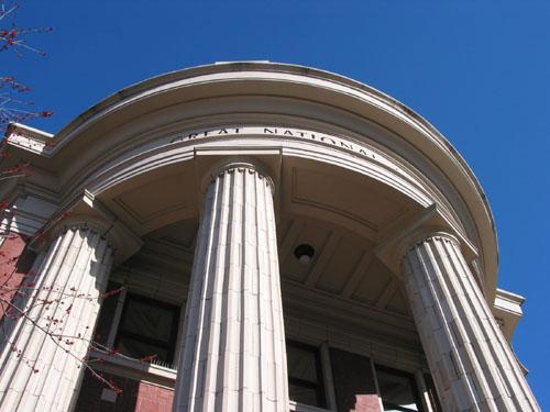 Front Elevation, bowed front detail