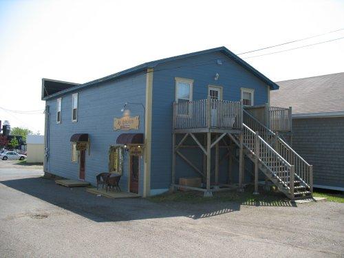 Rear of the building