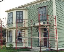 View of front facade, O'Reilly House, during renovations, post 1999.; HFNL/ 2006