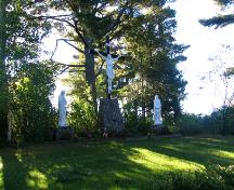 The Grotto and the Calvary - the Calvary erected in 1882.; Village of Saint-Louis-de-Kent