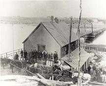 The butter factory during its years of operation at the end of the 19th century; Village of Saint-Louis-de-Kent