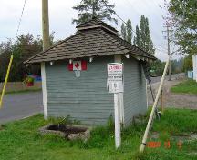 Exterior view of the Murrayville Pumphouse, October 2004; Township of Langley, Julie MacDonald 2004