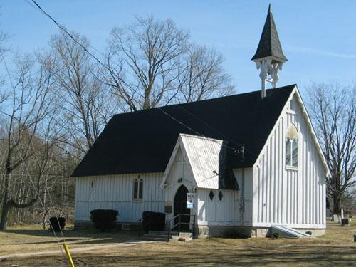 Corner view of the church