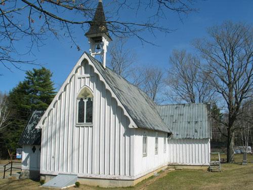 West side view of the building