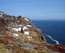 Exterior view of Landfall, looking eastwards towards Brigus Battery.  View shows western facade of the house.  Photo taken 2006.; Vicky Taylor-Hood 2006