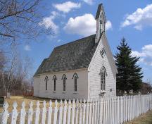 Église anglicane St. Lawrence - Vue de face qui donne sur la rue Acadie
; M. D'Astous