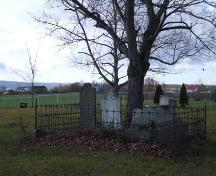 Norris gravemarkers, Fox Hill Cemetery, Church Street, Port Williams, NS, 2006.; Heritage Division, NS Dept. of Tourism, Culture and Heritage, 2006.