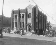 Historic exterior view of the Pentiction Post Office, no date; Penticton Museum