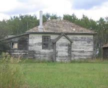 View of Hazel Ridge School highlighting the school's placement and architecture, 2006.; Government of Saskatchewan, Brett Quiring, 2006.