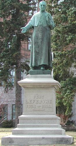 Lefebvre Statue, close-up
