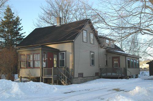 Side elevation showing ell