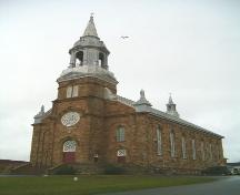 Front and south elevation, Paroisse Saint-Pierre, Chéticamp, Nova Scotia, 2004.; Heritage Division, NS Dept. of Tourism, Culture and Heritage, 2004.