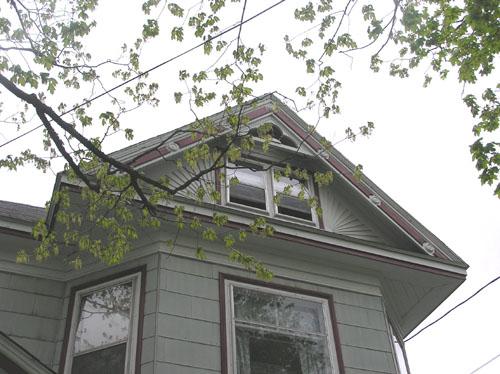 Front gable detail