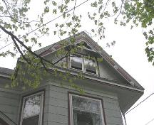 11 Faulkner Street, front gable detail, 2004; Heritage Division, N.S. Dept. of Tourism, Culture and Heritage, 2004
