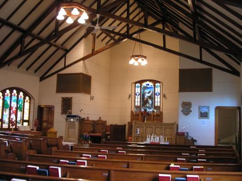 Interior of the church