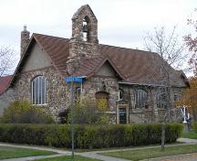 View of the Lamont United Church, Lamont, looking northwest (November  2005); Lamont County, 2005