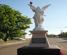 Monument de l'ange de Cap-Pelé - vue de la plaque; Village of Cap-Pelé