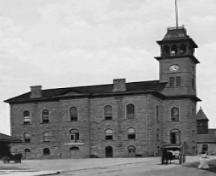 Historic view of the west elevation showing former market space on ground floor – c. 1900; cambridgeweb.net, 2005