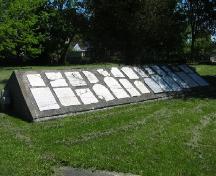 The concrete cairn to the South East; Heritage Newmarket