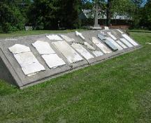 The concrete cairn to the South West; Heritage Newmarket