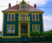 View of front facade, George C. Harris House, Grand Bank, NL.; HFNL 2007