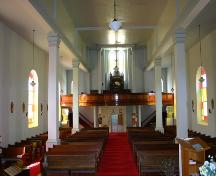 nterior view of Our Lady of Seven Sorrows Roman Catholic Church, Camperville, 2006; Historic Resources Branch, Manitoba Culture, Heritage and Tourism, 2006
